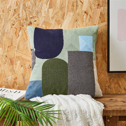 Home Nordic Hug Bed Sofa Cushion Embroidered Pillow Hug Cushion Cotton Simple Cotton Pillow Canvas