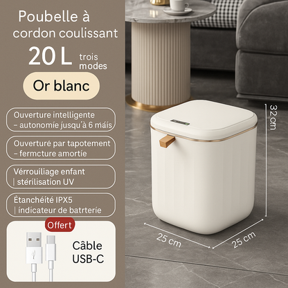 Poubelle Magique Éco : une poubelle intelligente pensée pour les familles modernes.