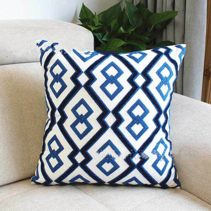 Housse de coussin géométrique en coton – Style cosy & design 45×45 cm